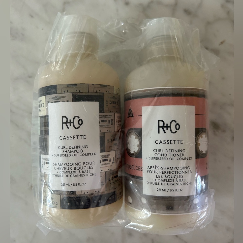R + Co cassette shampoo and conditioner